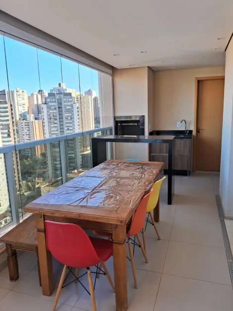 Apartamento mobiliado de 3 suítes para alugar no Edifício Acrópole Sul, 124,42 m² no bairro Jardim Irajá em Ribeirão Preto