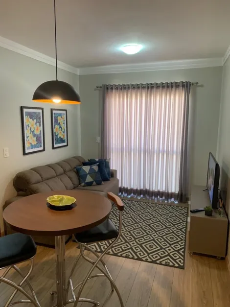 Apartamento mobiliado de 1 quarto para alugar no Edifício Samaria, 45,37 m², bairro Bosque das Juritis em Ribeirão Preto